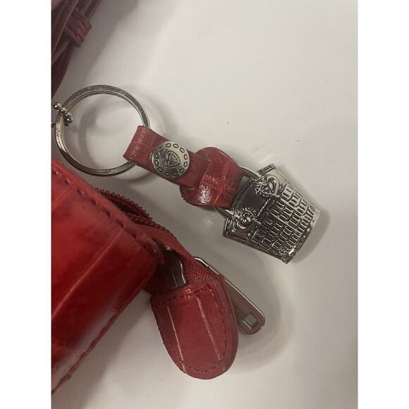 "M.C. Marc Chantal Red Straw & Leather Shoulder Bag Silver Tone Hardware NWT - Picture 4 of 16